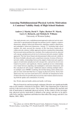 Assessing Multidimensional Physical Activity