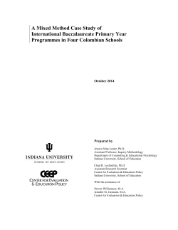Full report - International Baccalaureate