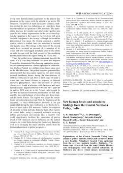 New human fossils and associated findings from