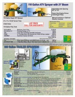 300 Gallon TRAILER SPRAYERS 110 Gallon ATV Sprayer with 21