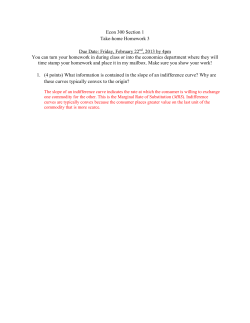 Econ 300 Section 1 Take-home Homework 3 Due Date: Friday