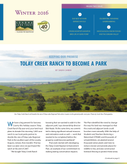 Read it here - Sonoma Land Trust