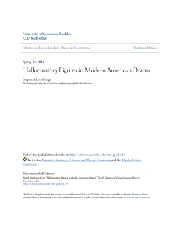 Hallucinatory Figures in Modern American Drama
