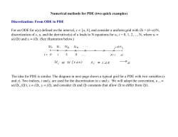 Numerical methods for PDE (two quick examples)