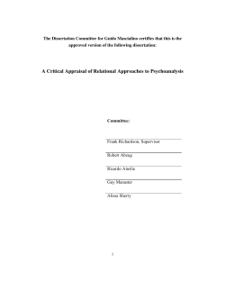 A Critical Appraisal of Relational Approaches to Psychoanalysis