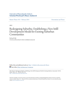 Redesigning Suburbia: Establishing a New Infill Development