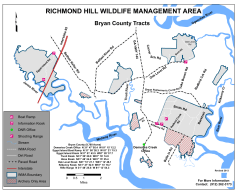 Richmond Hill WMA Bryan County Tracts Map