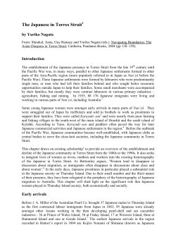 The Japanese in Torres Strait - Making multicultural Australia