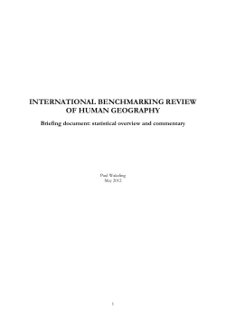 UK Human Geography statistical overview