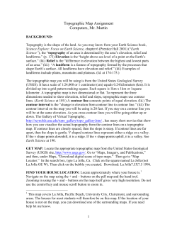 Topographic Map Assignment