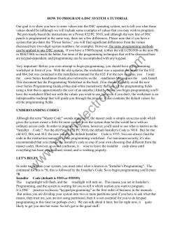 How to Program DSC Guide