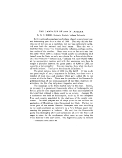 the campaign of 1888 in indiana