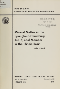 Mineral matter in the Springfield-Harrisburg (no. 5) Coal Member in