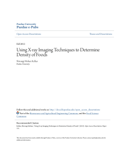 Using X-ray Imaging Techniques to Determine Density of Foods