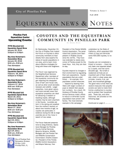 notes - City of Pinellas Park