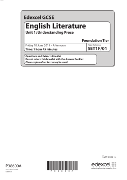 Edexcel GCSE English Literature