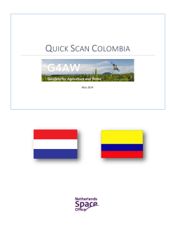 Quick Scan Colombia - Netherlands Space Office