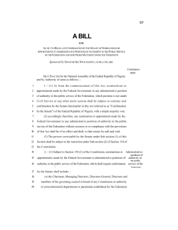 A BILL - National Assembly