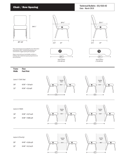 Chair / Row Spacing