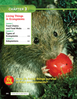 Living Things in Ecosystems