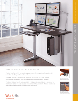 Sierra HXL Electric - Workrite Ergonomics