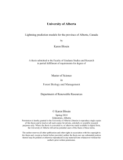 Karen Blouin - University of Alberta