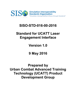 SISO-STD-016-00-2016 - Simulation Interoperability Standards