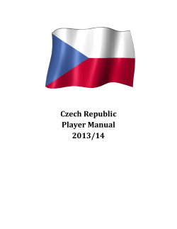 Czech Republic Player Manual 2013/14