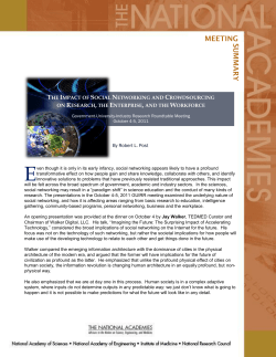 The Impact of Social Networking and Crowdsourcing on Research