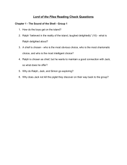 Lord of the Flies Reading Check Questions