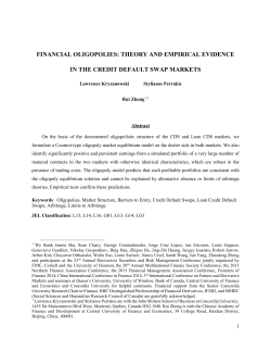 financial oligopolies: theory and empirical evidence in the credit