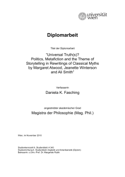 Diplomarbeit - E-Theses