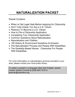 Naturalization Packet