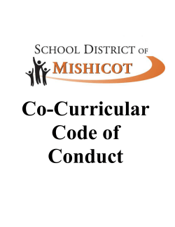 Co-Curricular Code - School District of Mishicot