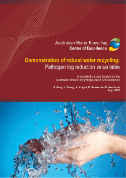 Pathogen log reduction value table