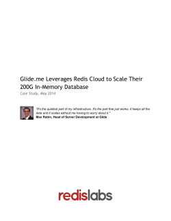 Glide.me Leverages Redis Cloud to Scale Their 200G In