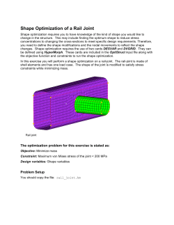 Shape Optimization of a Rail Joint