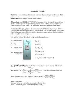 Archimedes Principle