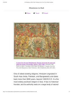 Hinduism in Bali
