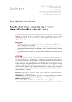 Simulated continuous mounding improvements through ideal