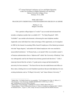 1 27 Annual National Conference on Law and