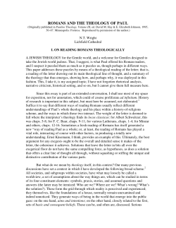 romans and the theology of paul