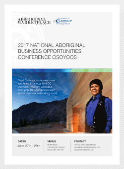 NABOC OSOYOOS 2017 AGENDA