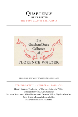 Quarterly - The Book Club of California