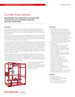 Coriolis Flow Meter