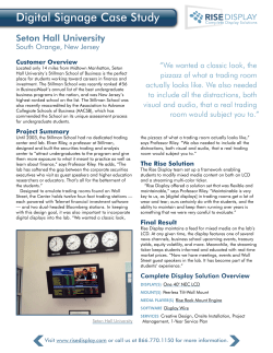 Digital Signage Case Study
