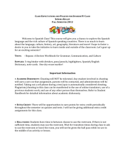 Expectations-Rules Spanish IV
