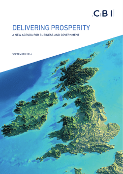 DELIVERING PROSPERITY