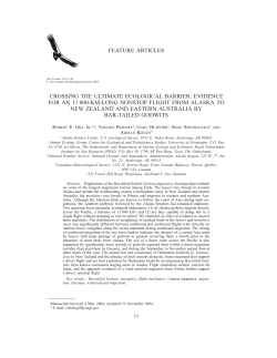 feature articles crossing the ultimate ecological barrier