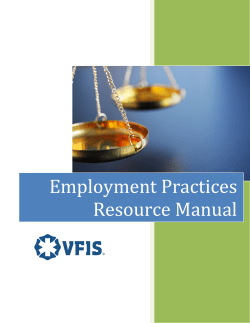 Employment Practices Resource Manual
